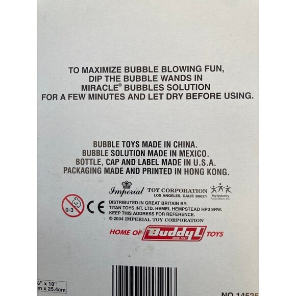 Imperial Toys Vintage Super Miracle Bubbles Fun Set 5 in 1 - Picture 9 of 9